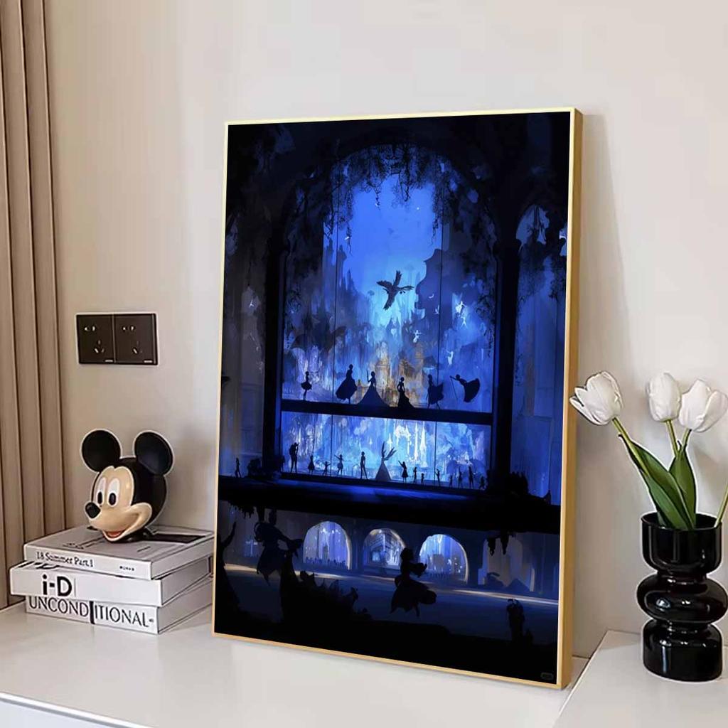 Diamond Mosaic Colorful Diamond Painting The Performance of The Princesses Full Round Embroidery Cartoon Creative Hobbies Wall Decor