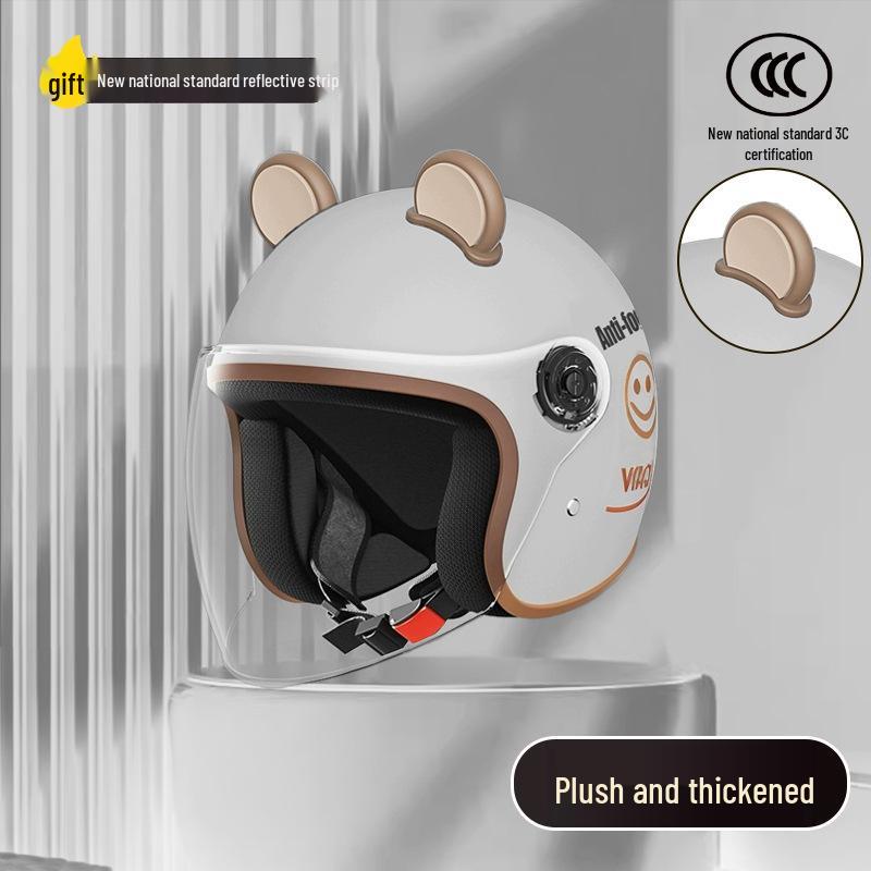 Women's Unisex Winter Warm Half Helmet for Electric Scooter/Motorcycle with Free Shipping