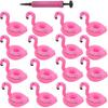 Inflatable Drink Holder, 20 Packs Flamingos Floats Inflatable Cup Floating Coasters for Summer Swimming Pool Party (20 Packs)