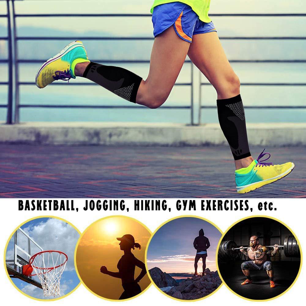 Tcare Compression Calf Sleeves 1 Pair For Men Women Running Shin Splint Medical Travel Nursing Socks Support