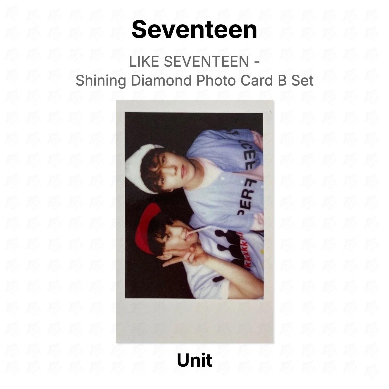Seventeen LIKE SEVENTEEN - Shining Diamond Photo Card B Set Official Photocard Unit 06