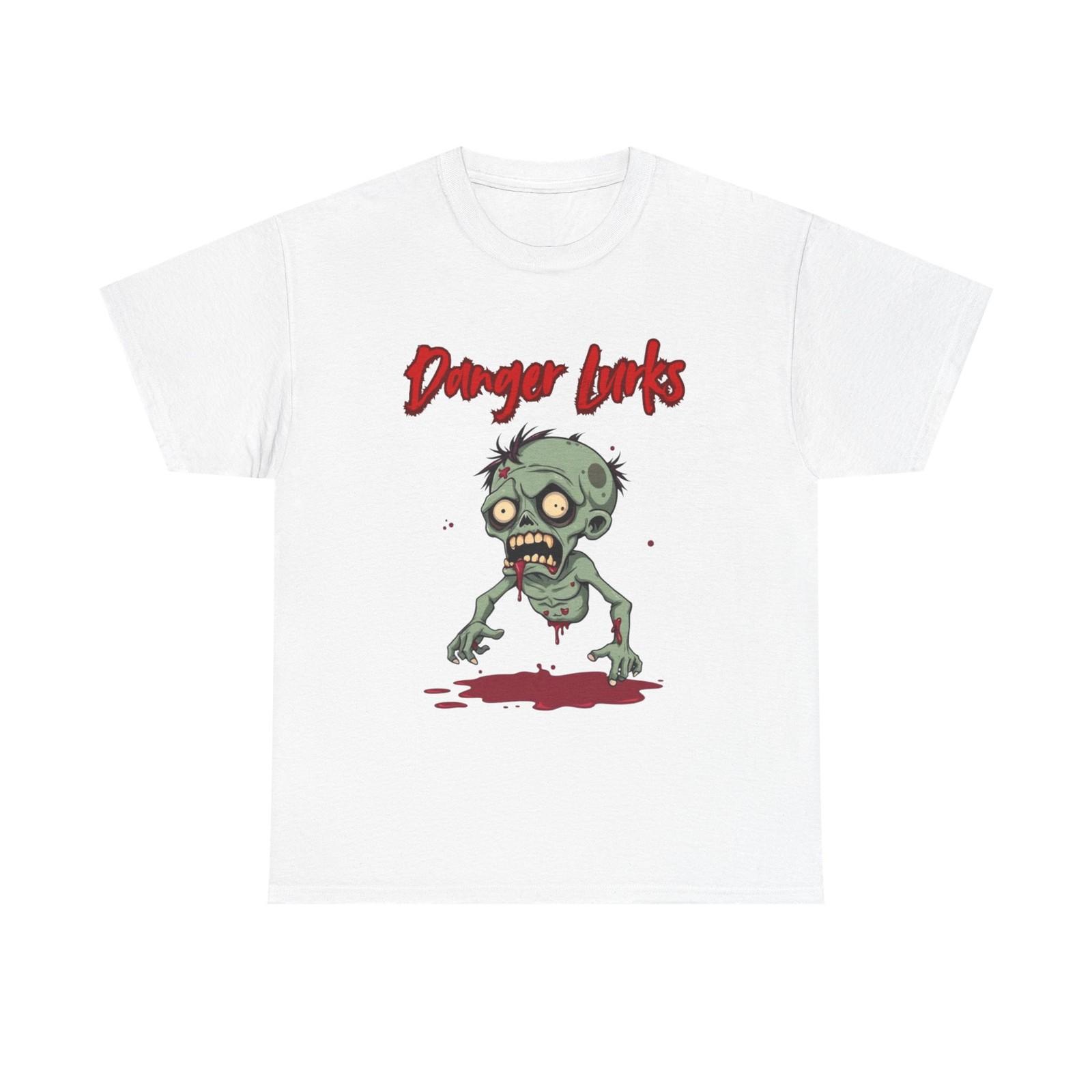 Danger Lurks Zombie Blood Tee | Horror Graphic Shirt S разноцветный