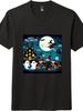 Halloween Fantasy Party Cartoon Pattern T-shirt
