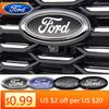 Autoaufkleber Ford Neu 2025 Heiß 1 Stück 17,5 cm Auto Front Heck Emblem Abzeichen Kofferraum Haube Aufkleber Für Ford Edge Escape Fiesta Transi