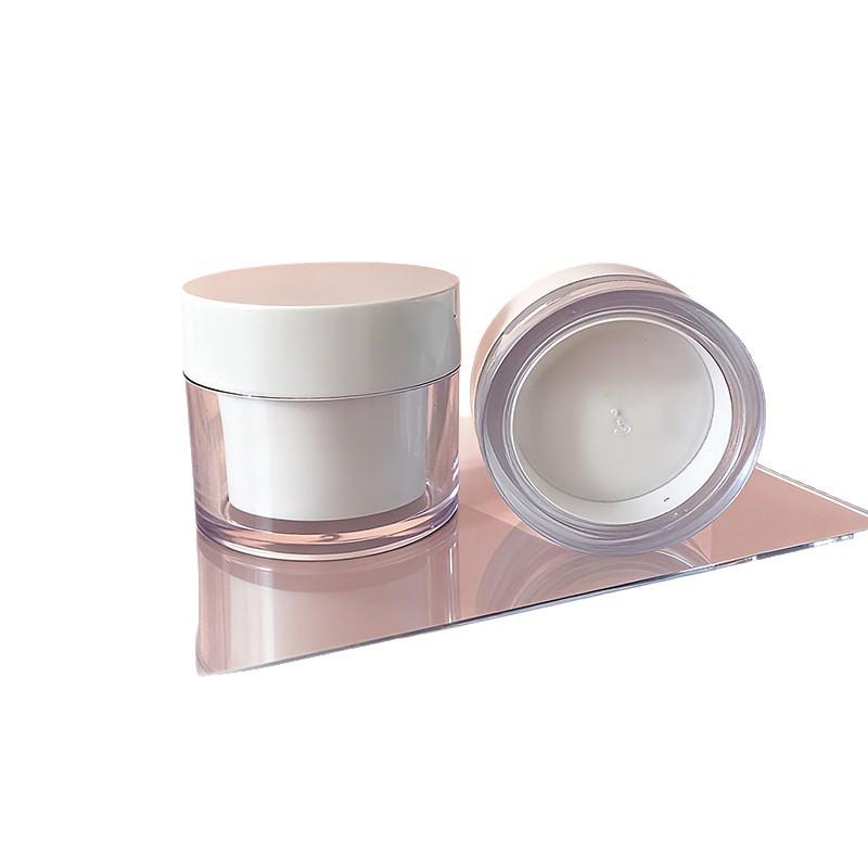 Empty Skincare and Cosmetic Cream Bottles in Various Capacities 30g White PET Bottle