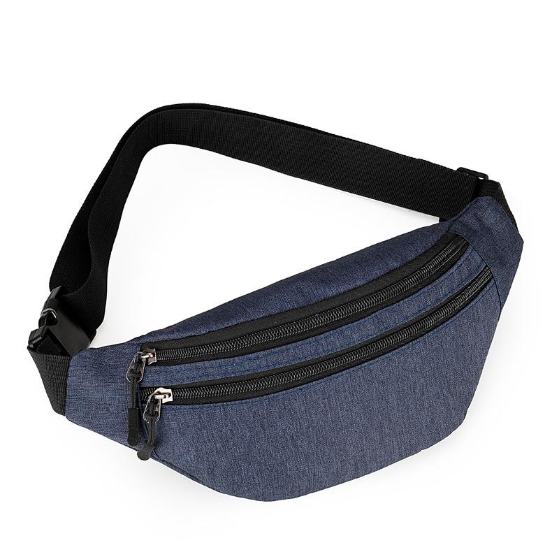 

Fashionable Multifunctional Large Capacity Oxford Crossbody & Waist Bag синій