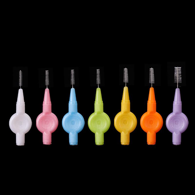 Interdental Round Gap Brush & Orthodontic Toothbrush for Oral Care