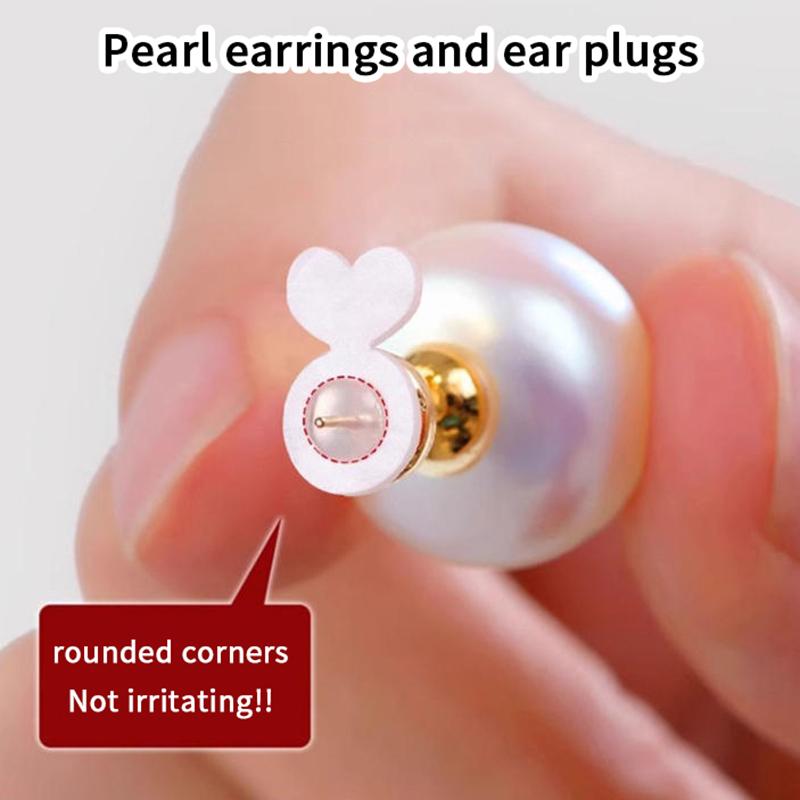 10Pcs Silicone Ear Back Stoppers Plug Blocked Caps Supportive Earring Lifters for Heavy Jewelry Making Accessory