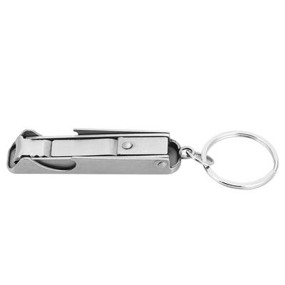 Outdoor Multifunktions 2 in 1 Mini-Werkzeug Schlüsselanhänger Ring Nagelschneider Clippers Flaschenöffner