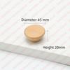 NAIERDI Solid Wood Cabinet Handles Modern Single Hole Wooden Pulls Octagon Round Knobs for Kitchen Cupboard Wardrobe Hardware