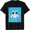 Crested Gecko Porträt Pop Art Crestie mit Sonnenbrille T-Shirt