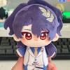 10cm Cute Anime Game Honkai Star Rail Dr. Ratio and Aventurine Plush Toys Funny Keychain Pendant Character Figure Plushie Doll