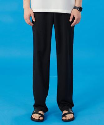 KOLEAT Men Cooling Refrigerator P1 Wide Slacks Pants [Black] Summer Pants Long Pants Ver.