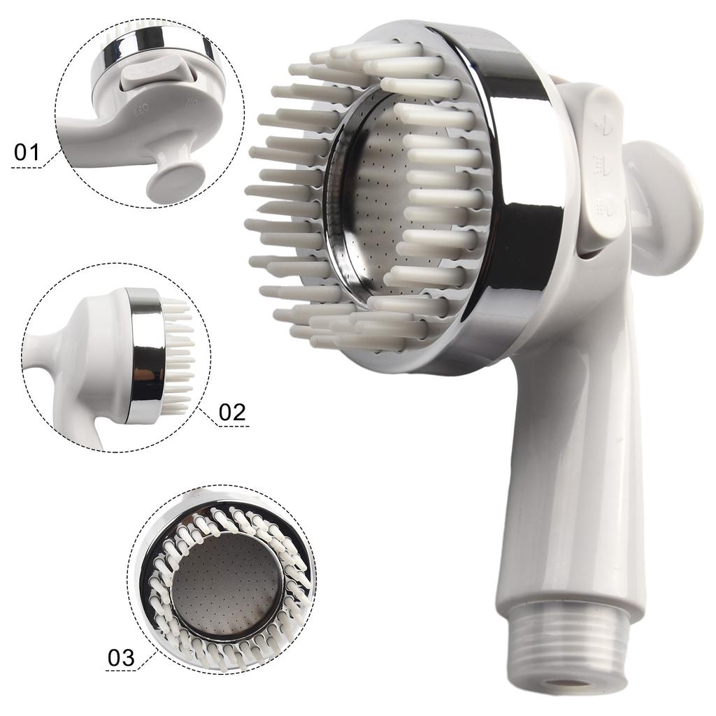 Multifunctional Massage Shower Head with Dual Mode Water Discharging Suitable for Washbasins Kitchen Sinks Balconies