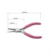 3 Pieces Nylon Jaw Pliers Carbon Steel FlatTip Jewelry Rust Resistant Craft Tool for Wire