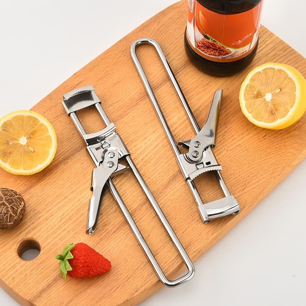 Screw Cap Can Opener Stainless Steel Adjustable Easy To Open Lid Suitable for Household Bar Kitchen Bottle Opening Small Tools