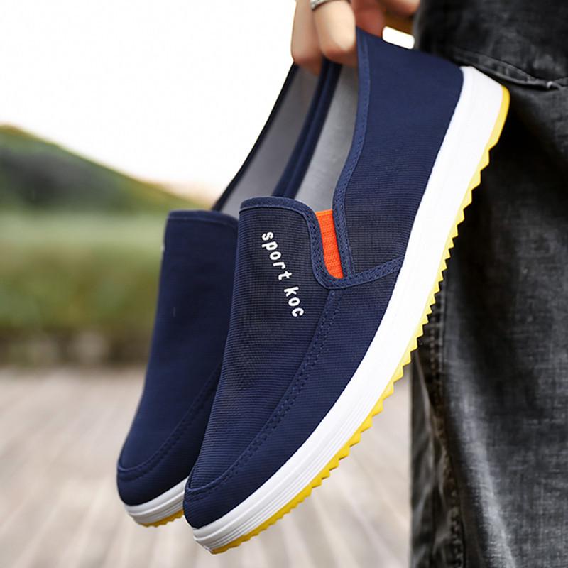 Old Beijing Canvas Men's Shoes with Cow Tendon Sole – Casual and Work Style
