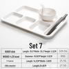 Ru Han Melamine Divided Canteen Meal Tray Set