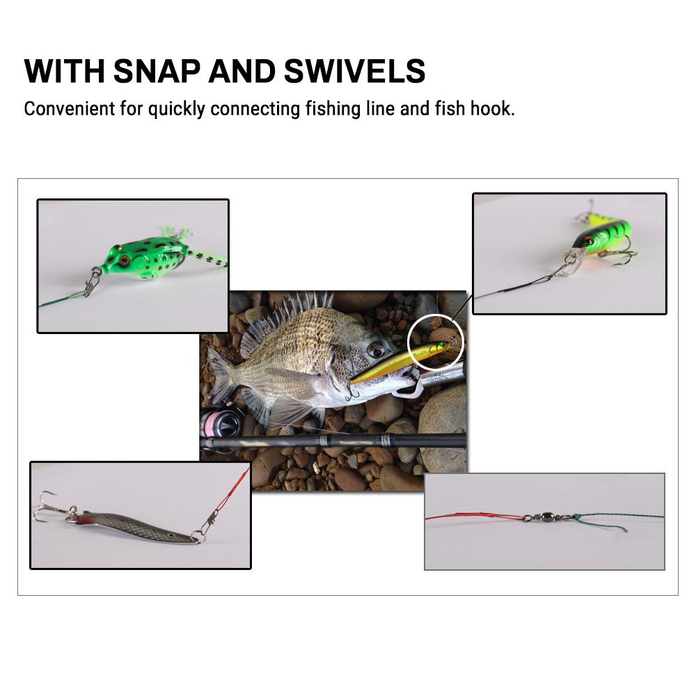 Steel Leader Fishing 20pcs Wire Leaders Heavy Duty Fishing High Strength Fishing Leaders with