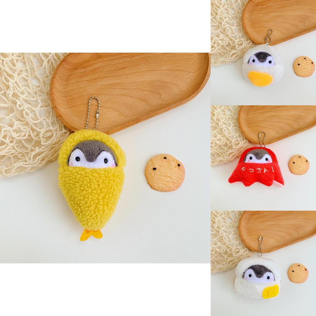 Cute Plush Penguin Keychain Adorable Bread Penguin Stuffed Animal Charm