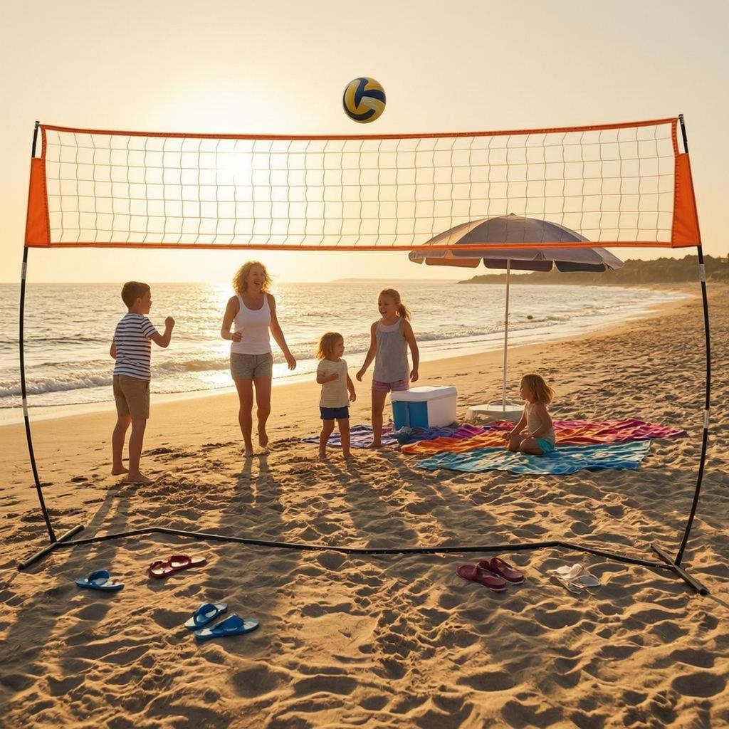 Portable Volleyball Training Net Indoor Outdoor