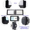 Retractable Reel Heavy Duty Carabiner Leather Card Badge Holders and Clear ID Window for Office Staffs Student Teacher Couriers