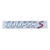 3D ABS Chrome Black  Cooper S Emblem Letters Car Rear Trunk Badge Self-adhesive Sticker Accessories