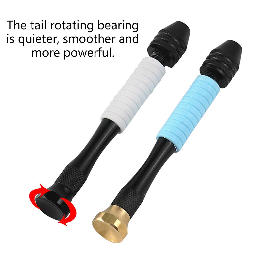 Anti Slip Rubber Sleeve Hand Drill Grip With Ergonomic Handle For Accurate Drilling In Jewelry Making And Woodworking