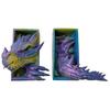 Gothic Dragon Bookends Ornaments 3D Horror Dragon Decorative Bookends Resin Dragon Bookends Creative Sculpture Bookends