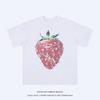 2026 Y2k Unisex Strawberry Graphic Tshirt Crew Neck Oversized Loose Cotton Casual Vintage Streetwear Short Sleeve Tee Tops