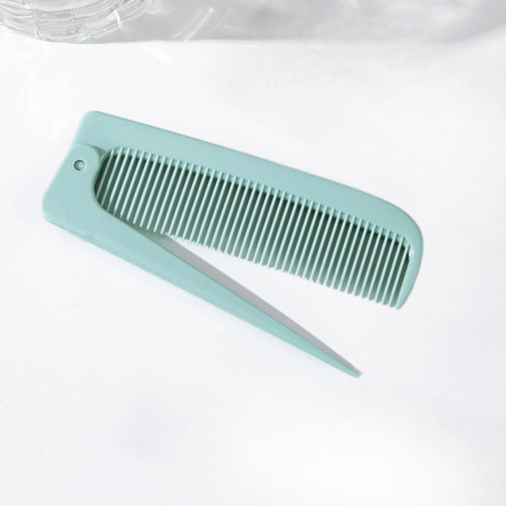 1pc Portable Folding Comb, Folding Pointed Tail Comb, Mini Cute Home Use Scalp Massage Air Cushion Brush, Hair Brush, Comb, Hairstyling Tool