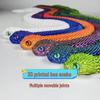3D Printed Articulated Snake Egg Figurine with Realistic Eyes - Creative Children's Toy Ornament