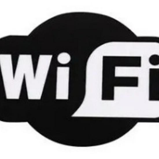 WiFi Logo DIY Mirror Wall Sticker for Restaurant, Office, Salon, Bedroom, Shop, Kindergarten Decor.