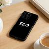 GO OUT A-Alphabet   Phone Case For iPhone17,16,15,14,13,12 Plus,Max Soft Silicone Black Cover