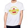 Teeshirts Soft Basic T Shirt Pennzoil Logo On Black Casual Plus Size Tshirt Classic Daily Wear Solid Color Tshirt