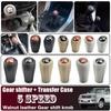 Für Toyota Prado LC120 Land Cruiser Prado 03-09 ABS+Leder Auto Styling 5-Gang Schaltgetriebe+Verteilergetriebe Schaltknauf
