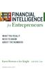 Bok Financial Intelligence for Entrepreneurs : What You Really Need To Know About the Numbers