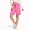 Spring Summer Loose Elastic Waist Fashionable Solid Color Casual Five Point Shorts Pants
