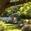 Resin Swinging Elf Figurine Hanging Resin Garden Statue Outdoor Elf Sculpture  For Garden