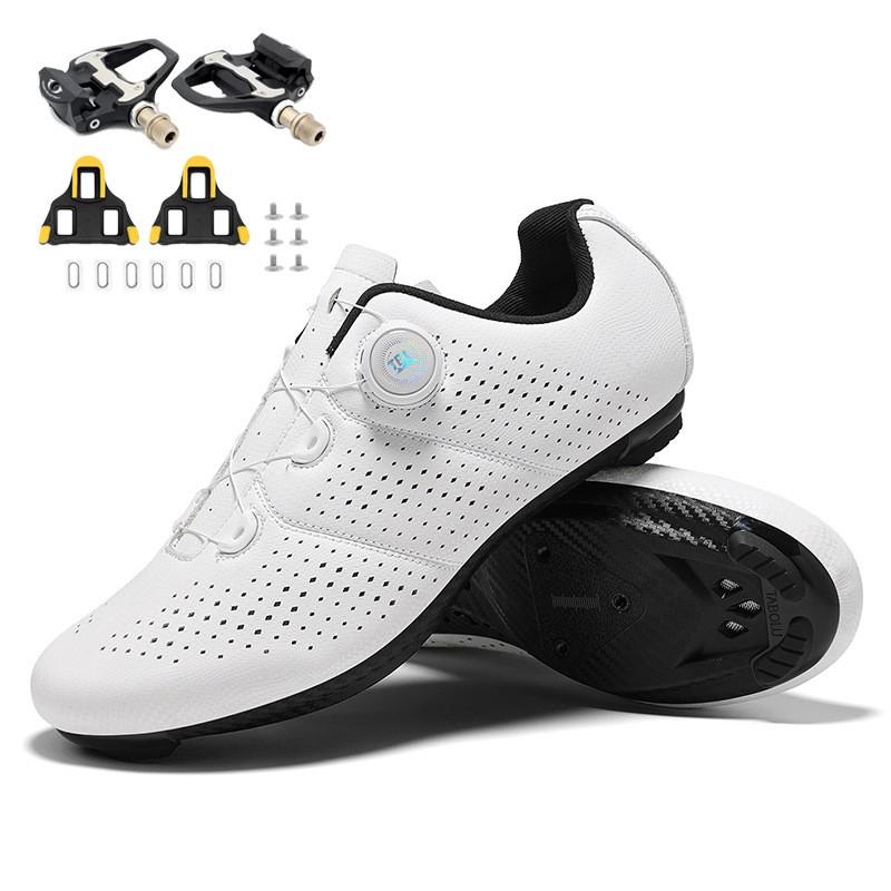 Mens Cycling Shoes Unlocked Mountain Bike Road Breathable Supportive Non-Cleat Pedal Compatible