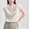 "Skin-friendly Comfortable Cotton" high-intelligence rabbit embroidery! Short-sleeve polo shirt for women, vintage loose casual top