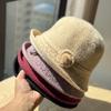 New Autumn and Winter Hats for Women Grandma and Mother Warm Basin Hats Middle Aged and Elderly Plus Fleece Hats, Old Lady Cotton Hats