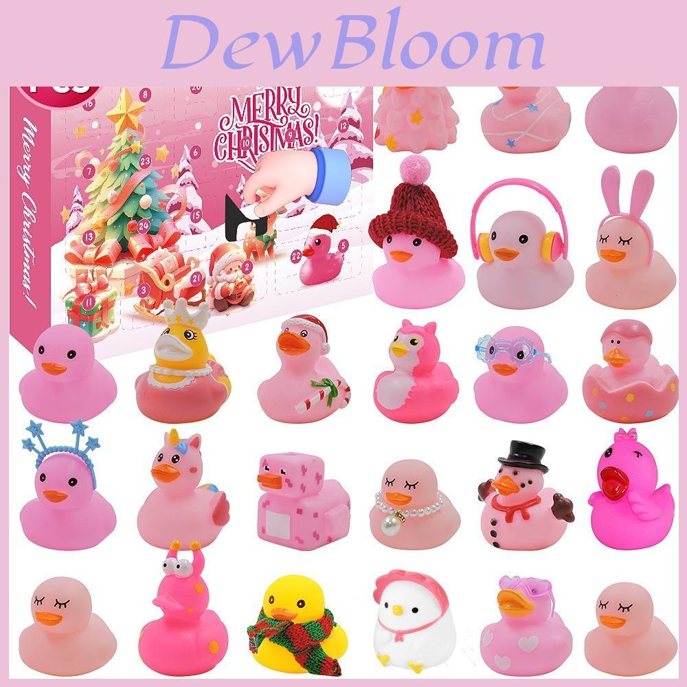 Entzückender Weihnachts-Countdown Gummi-Ente Blind Box Bezauberndes Kindergeschenk zur Stressreduzierung
