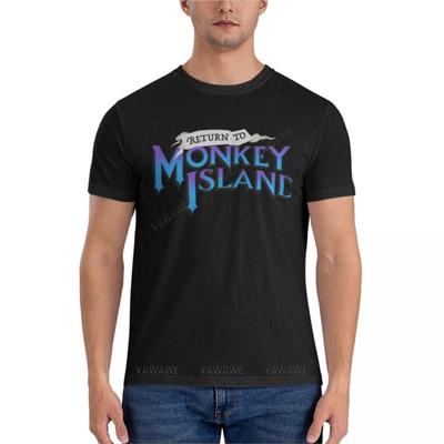Return To Monkey Island logoEssential T-Shirt Boys T Shirts Workout Shirts for Men Mens Funny T Shirts