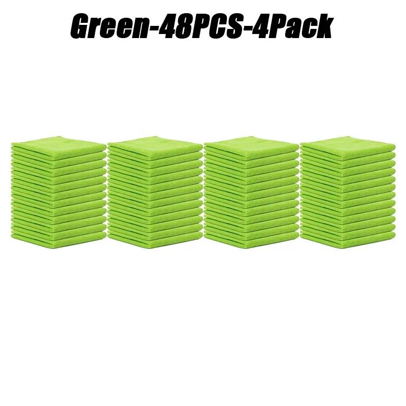 Lint Free Microfiber Cleaning Towels Reusable Cleaning Towels w/ Super Absorbent Stain-removing for Car Window Kitchen Towel