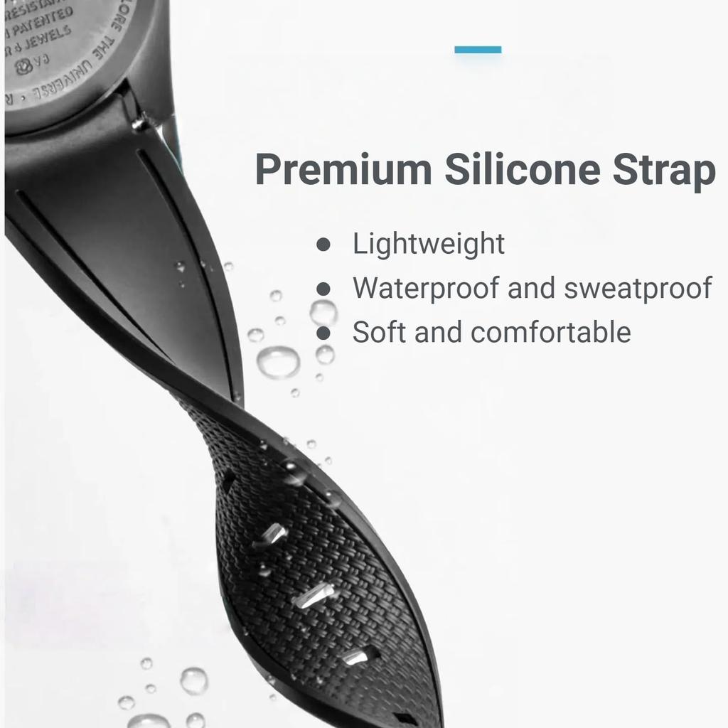 Sine Metu 20mm Silicone Watch Strap for Omega X Swatch with Tools Direct from Japan