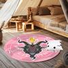 1 Piece Gothic Goat Outdoor Round Carpetoutdoor Carpets Suitable For Courtyard Rv Camping Gardens Tents Picnics Backyards Beaches And Decks