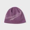 Script-Logo No Cuff Beanie Lavender