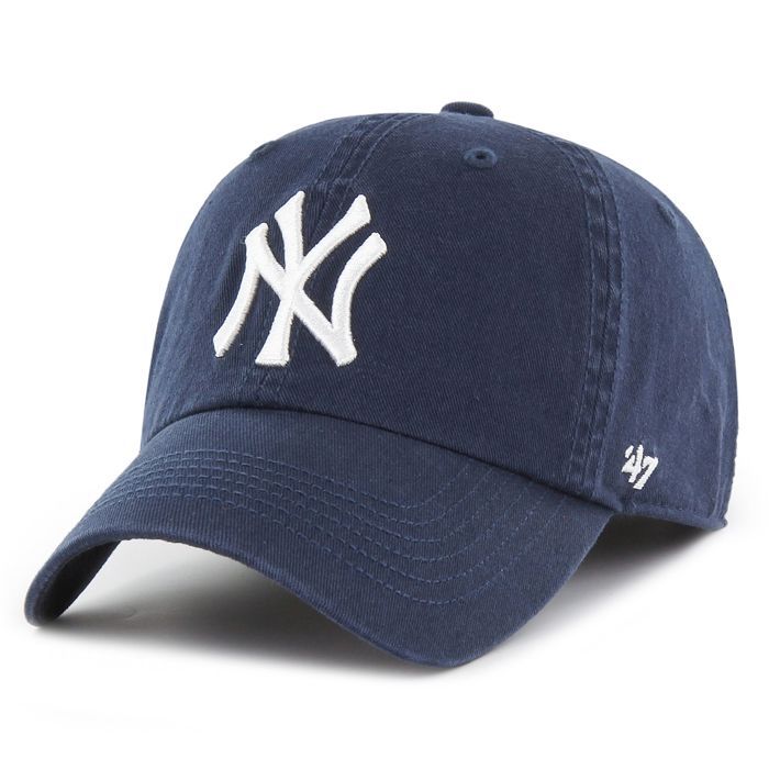 47 Brand Curved Fitted Cap - FRANCHISE New York Yankees marineblau