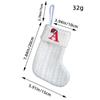 Embroidered Christmas Socks Alphabet Christmas Tree Pendant  Christmas Tree